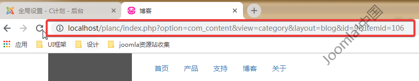 JoomlaURL查看页面代码